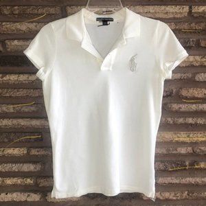 Ralph Lauren White Polo Shirt Large Logo